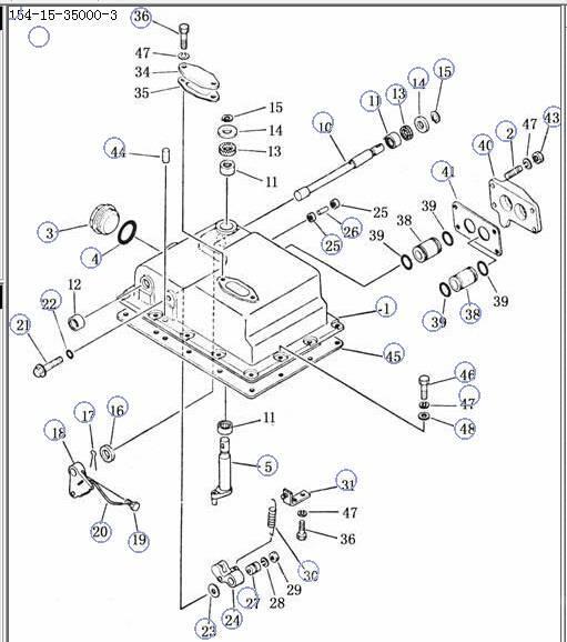 Shantui SD22 transmission control valve 154-15-350004- Prevodovka