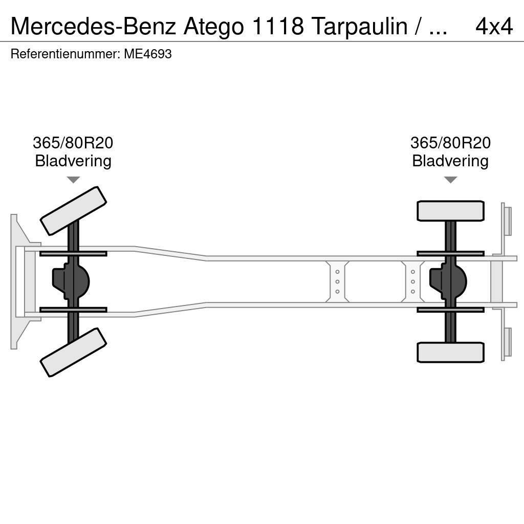 Mercedes-Benz Atego 1118 Tarpaulin / Canvas Box Truck Hasičské vozy