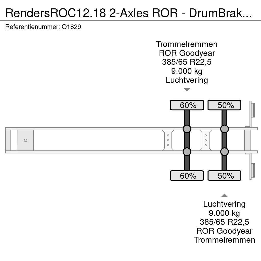 Renders ROC12.18 2-Axles ROR - DrumBrakes - 20FT Connectio Kontajnerové návesy