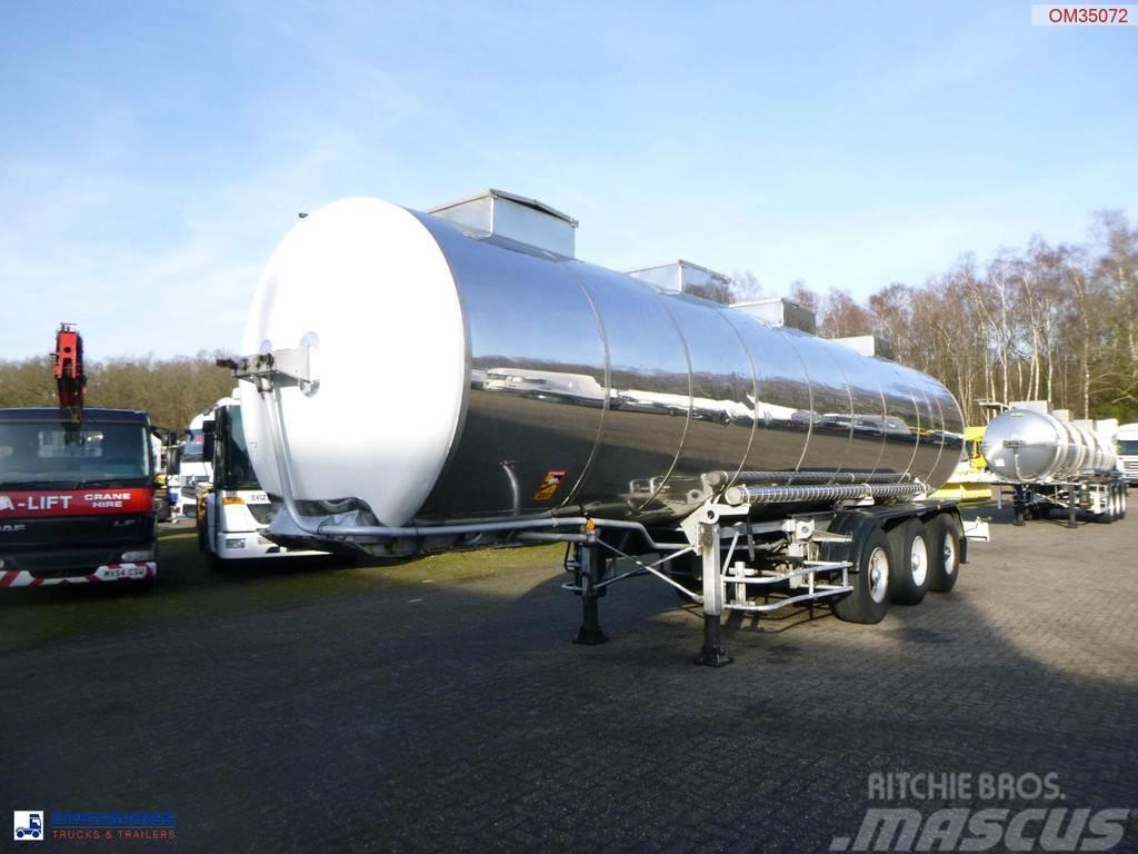 BSL Bitumen tank inox L4BH 30.8 m3 / 1 comp Cisternové návesy