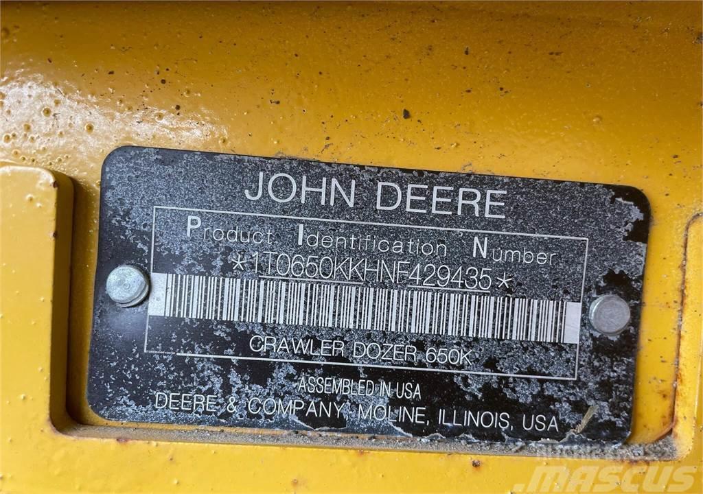John Deere 650K LGP Pásové dozéry