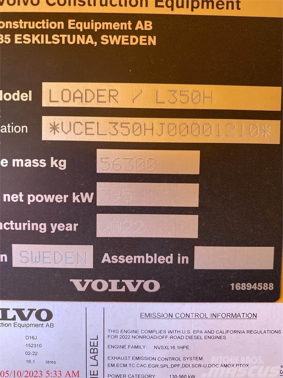 Volvo L350H Kolesové nakladače