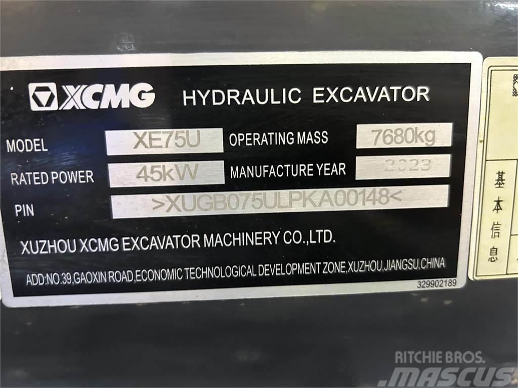 XCMG XE75U Pásové rýpadlá