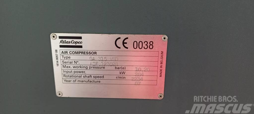 Atlas Copco GA 315 VSD Kompresory