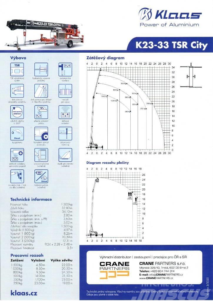 Klaas K 23-33 RS City Stavebné žeriavy