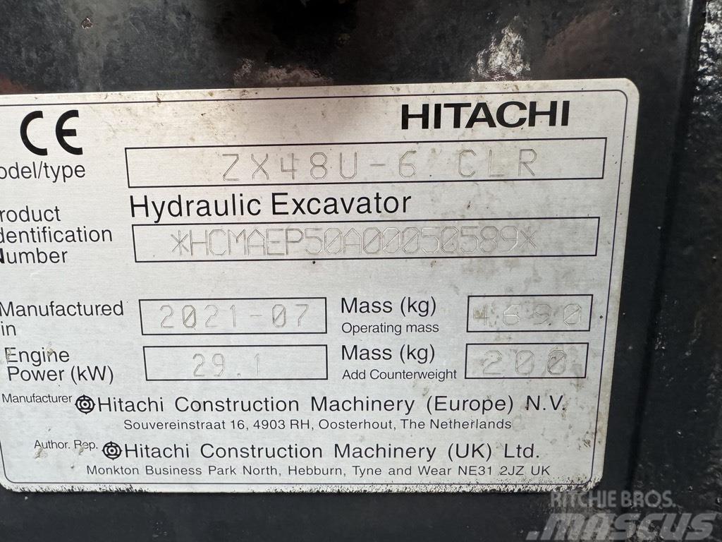 Hitachi zx48U-6 Mini rýpadlá < 7t