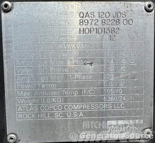 Atlas Copco 106 kW - FLORIDA Naftové generátory