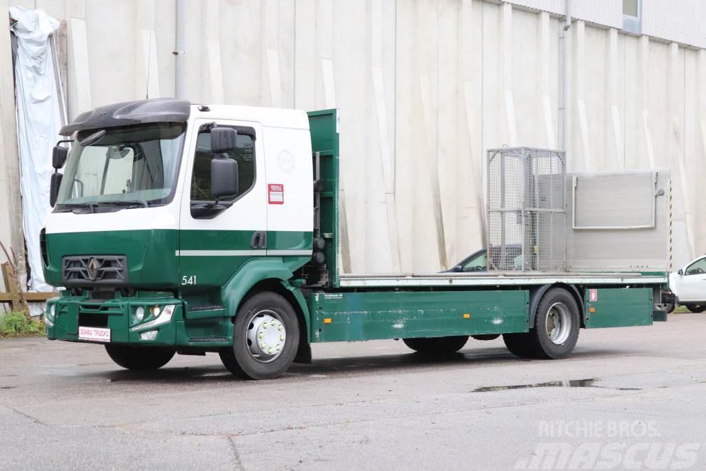 Renault D16.280 E6 ADR LBW Transport von Gas Flaschen Plošinové nákladné automobily/nákladné automobily so sklápacími bočnicami
