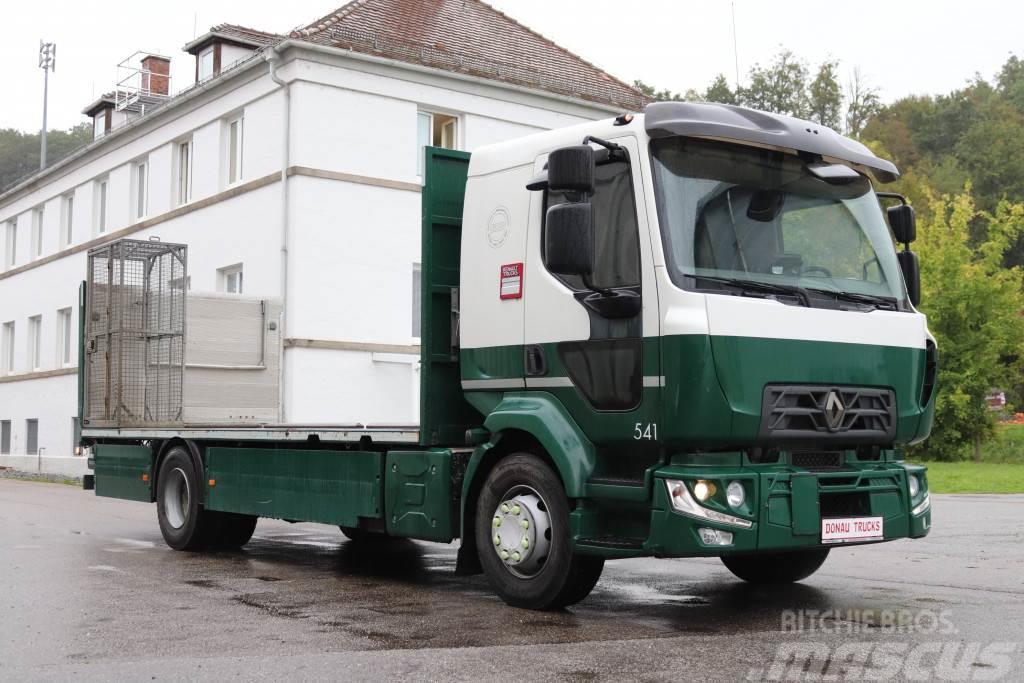 Renault D16.280 E6 ADR LBW Transport von Gas Flaschen Plošinové nákladné automobily/nákladné automobily so sklápacími bočnicami
