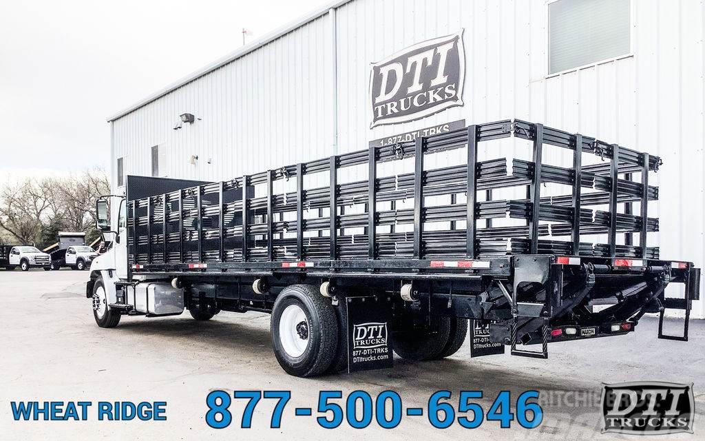 Hino 268 Flatbed Truck, Diesel, Auto, Liftgate Plošinové nákladné automobily/nákladné automobily so sklápacími bočnicami