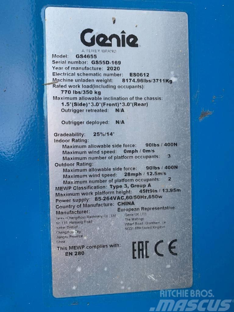 Genie GS 4655, NEW, 16m, electric scissor lift Nožnicové zdvíhacie plošiny