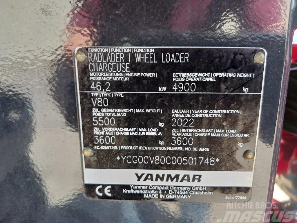 Yanmar V80 Kolesové nakladače
