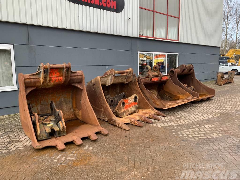 Hitachi Buckets/loffels with couplers ZX470/520 Lopaty