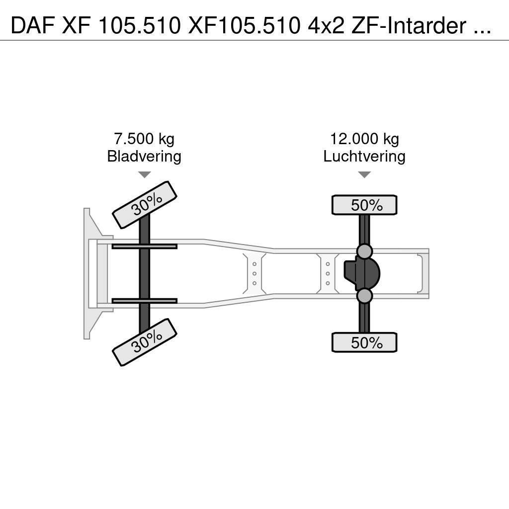 DAF XF 105.510 XF105.510 4x2 ZF-Intarder Euro 5 ADR Ťahače