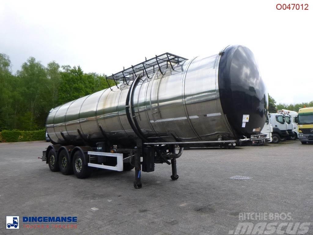 Metalovouga Bitumen tank inox 32 m3 / 1 comp + pump Cisternové návesy