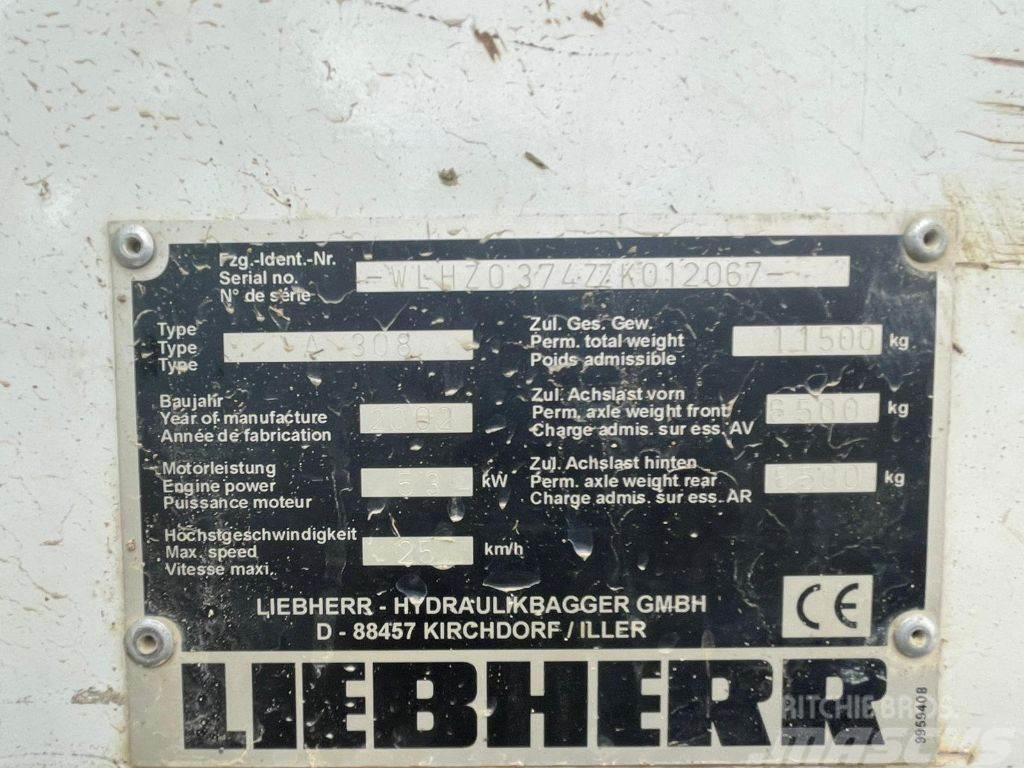 Liebherr A 308 Kolesové rýpadlá