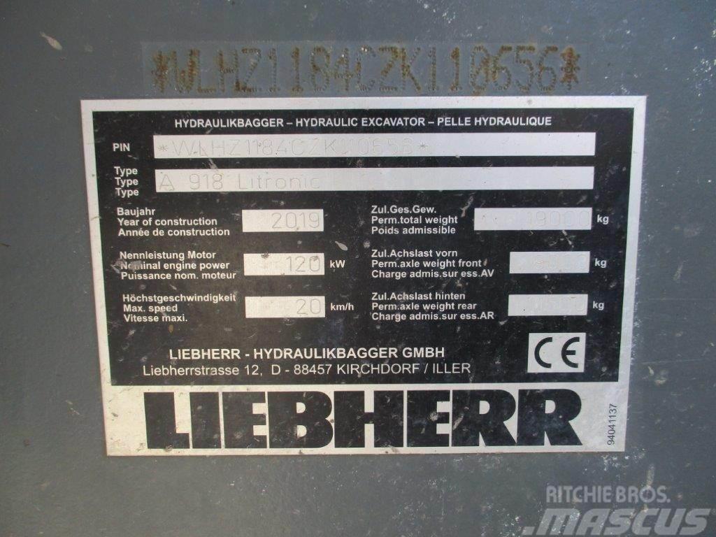 Liebherr A 918 Litronic Kolesové rýpadlá