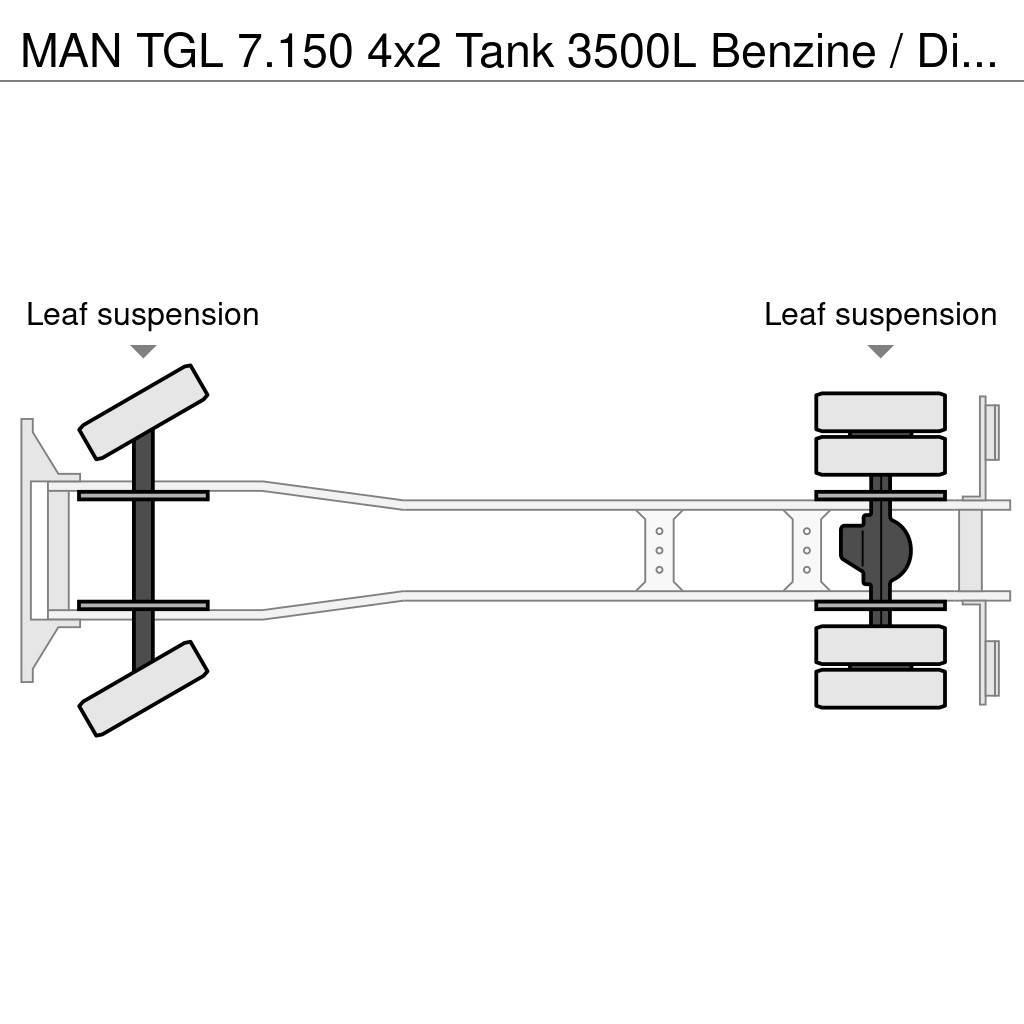 MAN TGL 7.150 4x2 Tank 3500L Benzine / Diesel Cisternové nákladné vozidlá