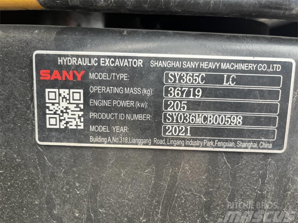 Sany SY365C Pásové rýpadlá
