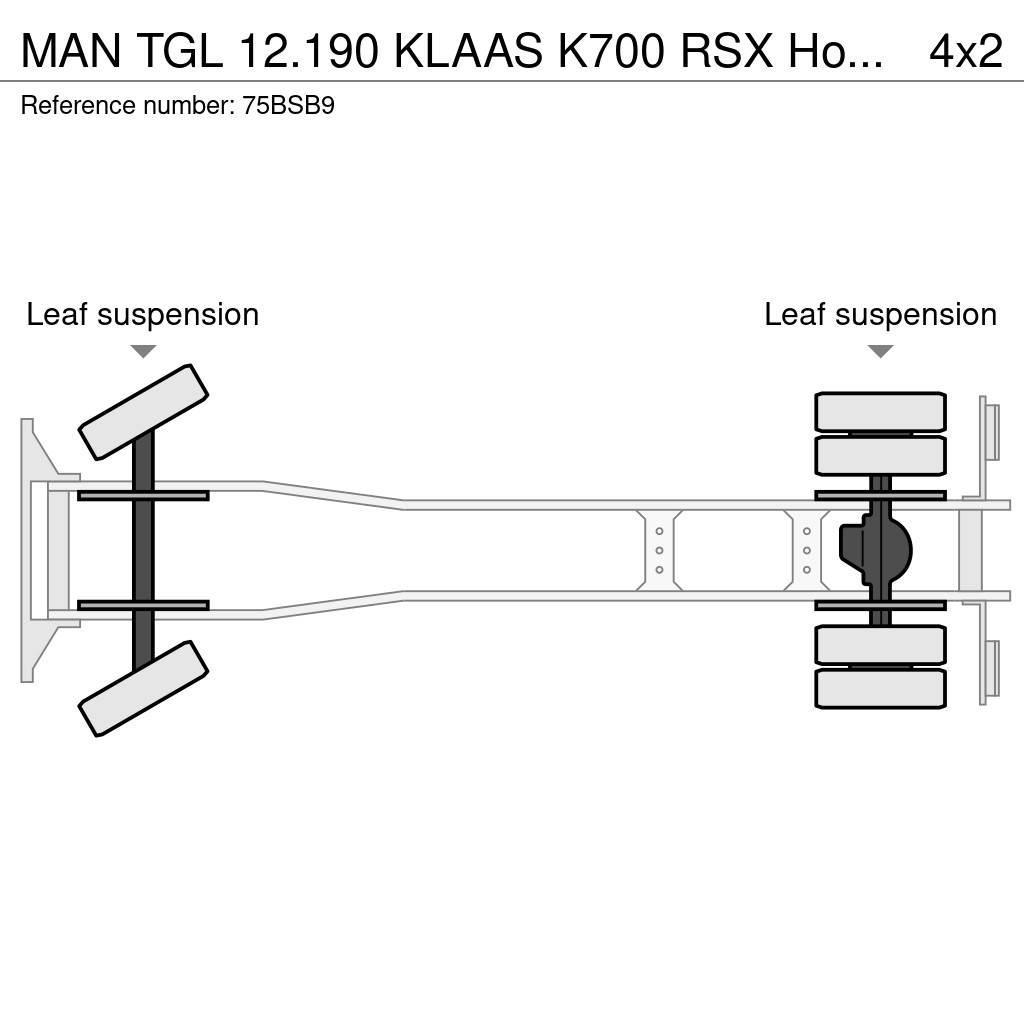MAN TGL 12.190 KLAAS K700 RSX Hoogwerker bak (487 werk Univerzálne terénne žeriavy