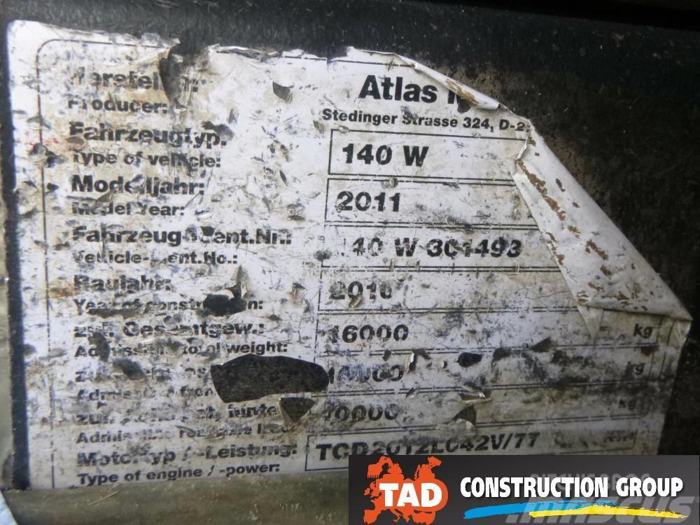Atlas 140 W Kolesové rýpadlá