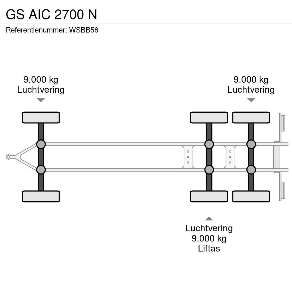 GS AIC 2700 N Kontajnerové prívesy