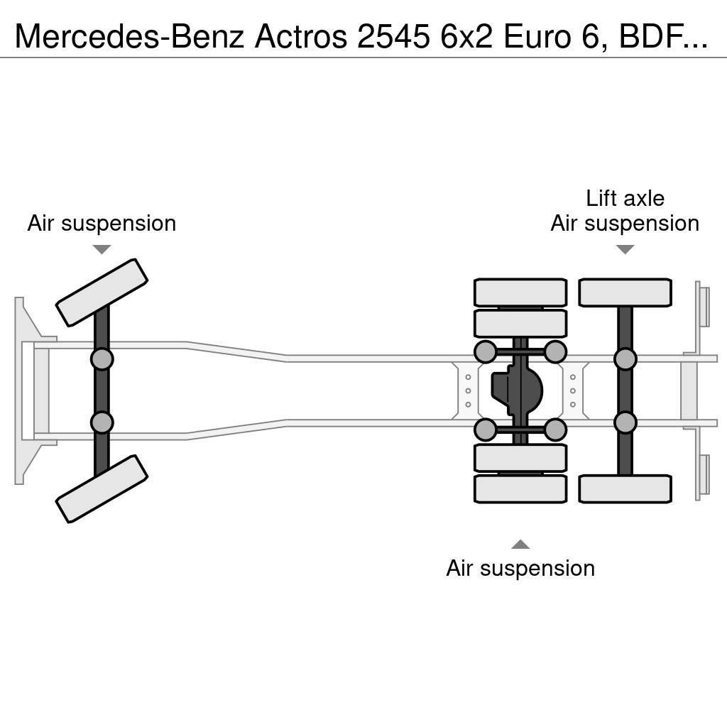 Mercedes-Benz Actros 2545 6x2 Euro 6, BDF system, ACC, Retarder Lanový nosič kontajnerov
