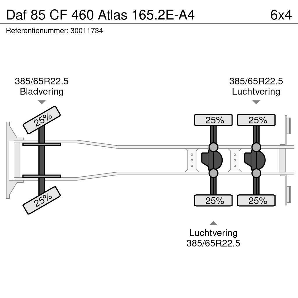 DAF 85 CF 460 Atlas 165.2E-A4 Autožeriavy, hydraulické ruky