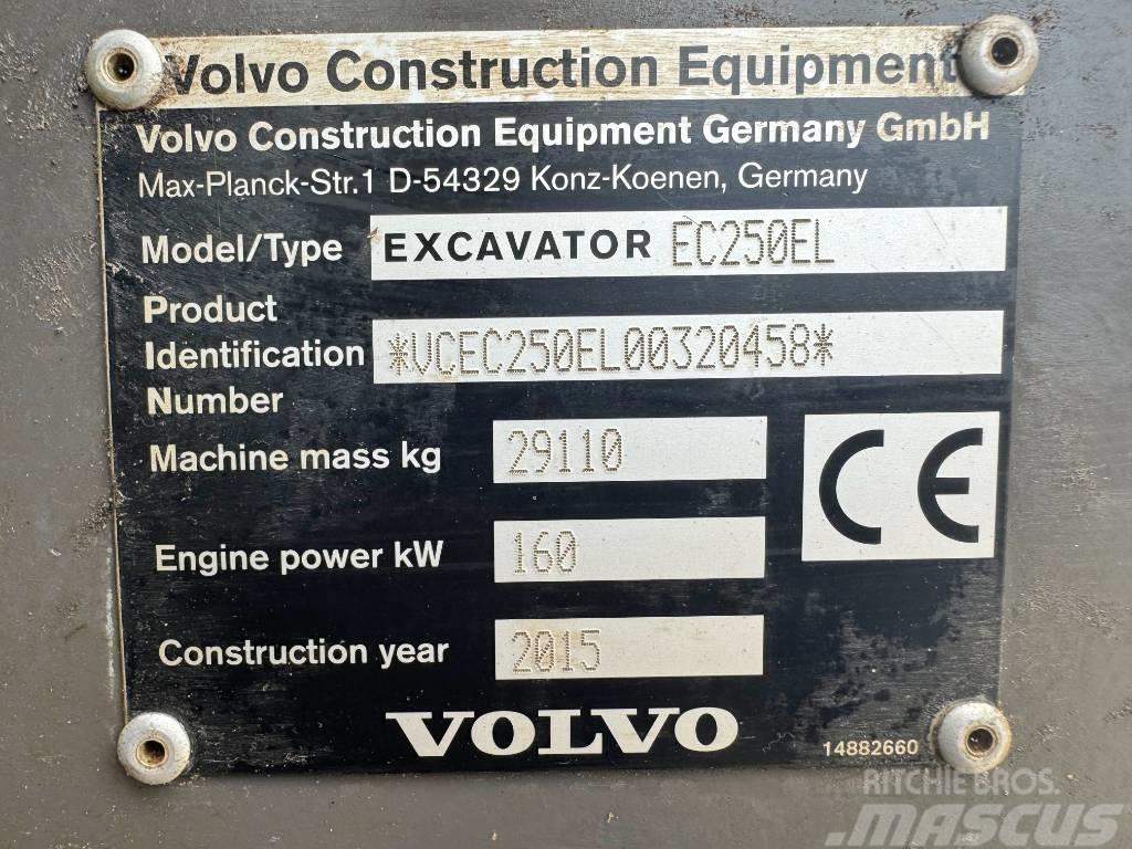 Volvo EC250EL Excellent Working Condition / CE Pásové rýpadlá