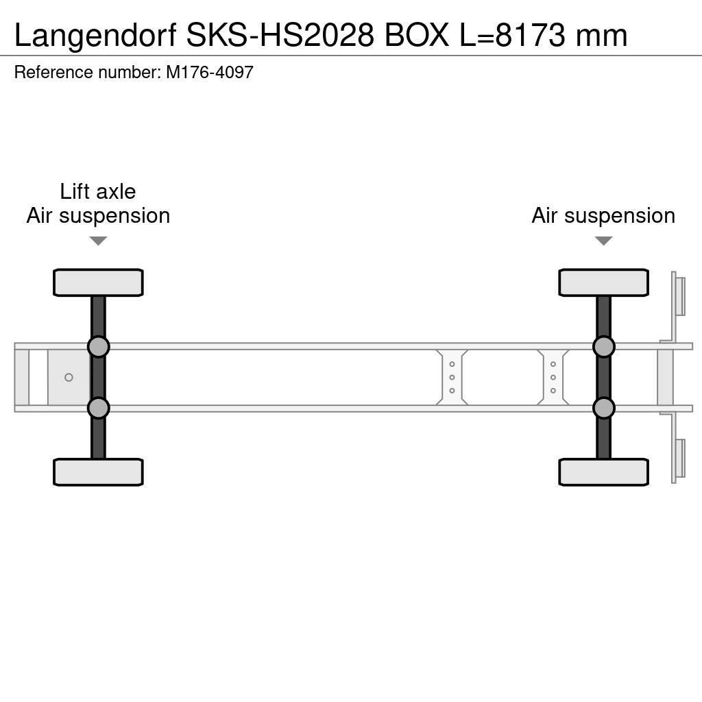 Langendorf SKS-HS2028 BOX L=8173 mm Sklápacie návesy