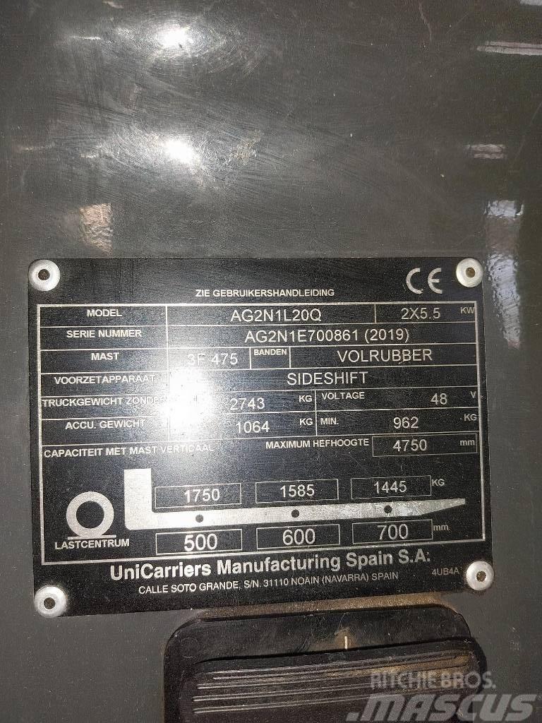 UniCarriers AG2N1L20Q Akumulátorové vozíky