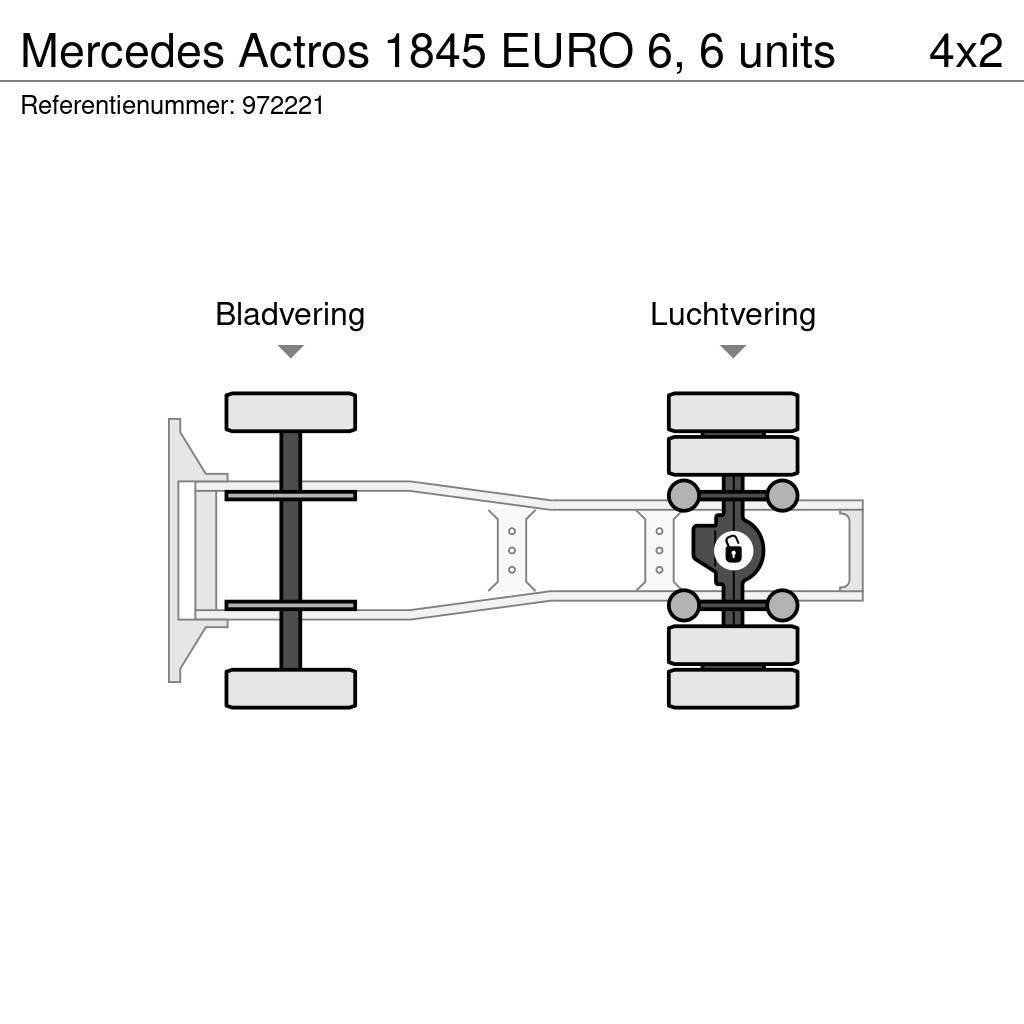 Mercedes-Benz Actros 1845 EURO 6, 6 units Ťahače