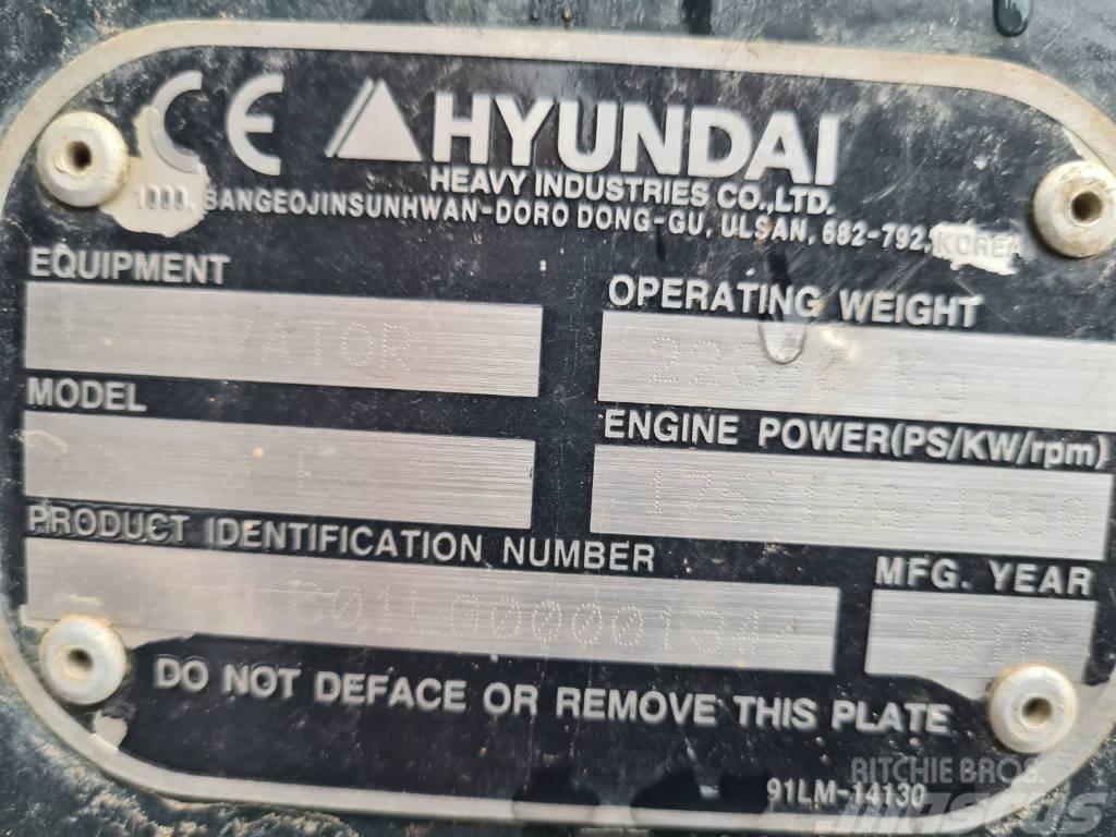 Hyundai HX 220 L Pásové rýpadlá