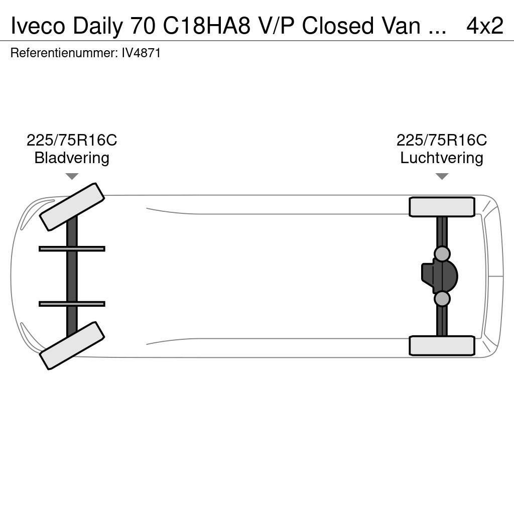 Iveco Daily 70 C18HA8 V/P Closed Van (3 units) Skriňová nadstavba