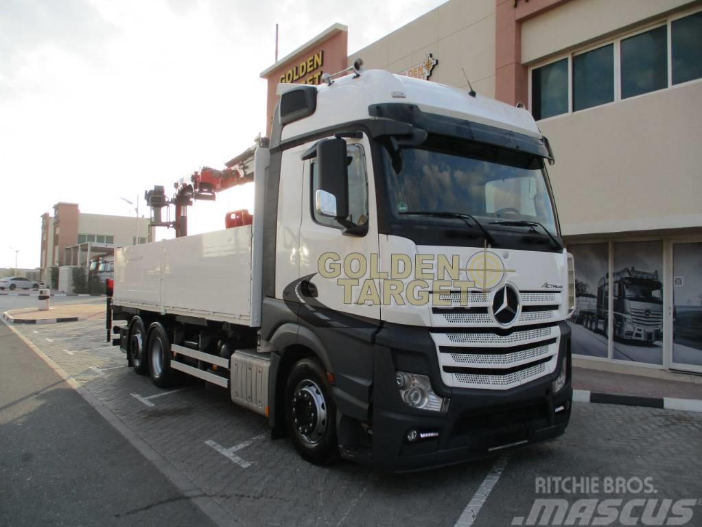 Mercedes-Benz Actros 2545 6x2 Truck w/ HMF2120K3 Block Crane Autožeriavy, hydraulické ruky