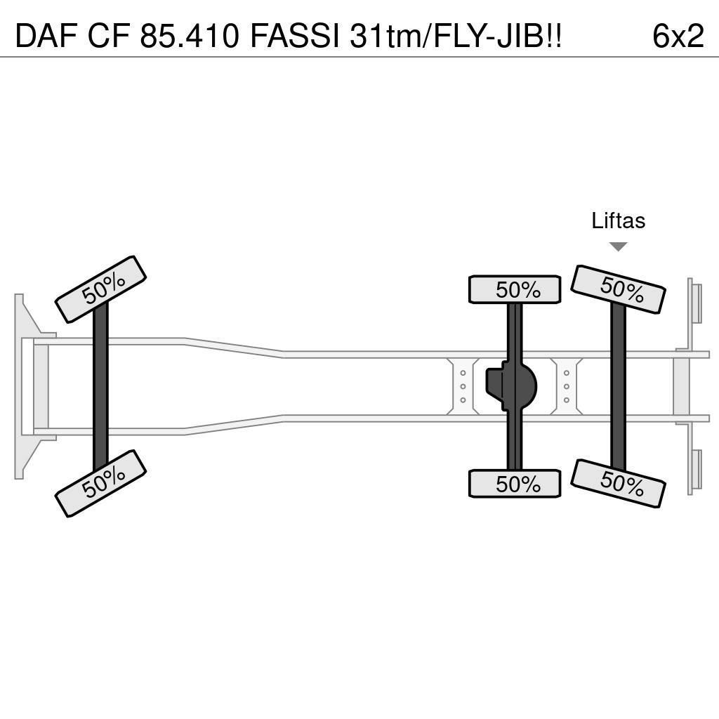 DAF CF 85.410 FASSI 31tm/FLY-JIB!! Univerzálne terénne žeriavy