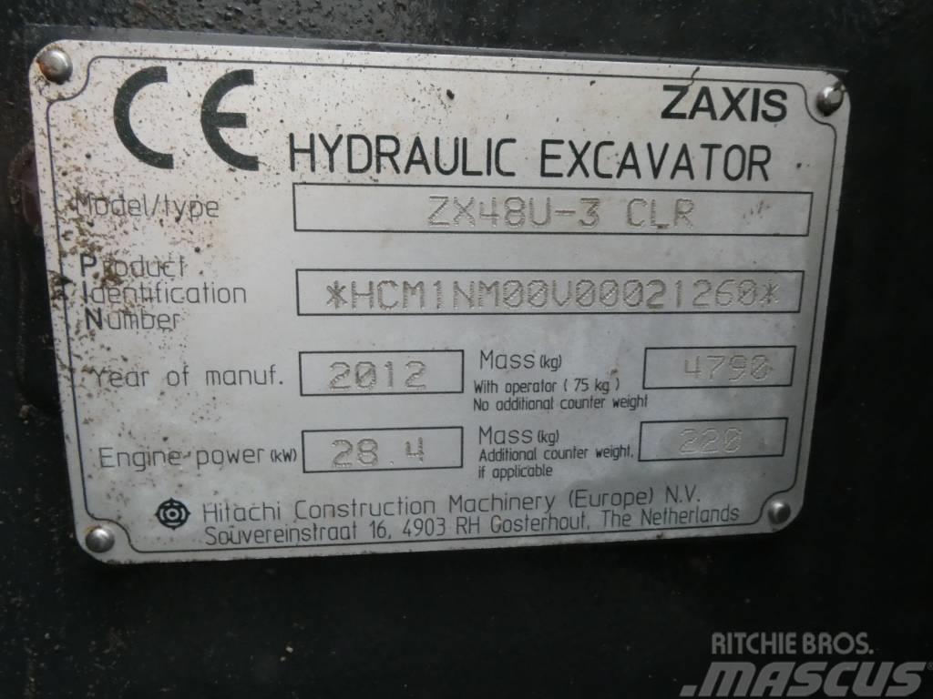Hitachi ZX 48 U-3 Mini rýpadlá < 7t