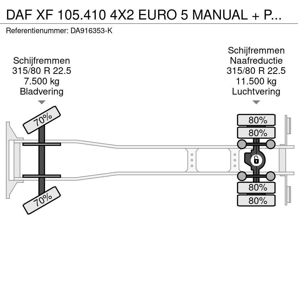 DAF XF 105.410 4X2 EURO 5 MANUAL + PALFINGER PK16000 Univerzálne terénne žeriavy