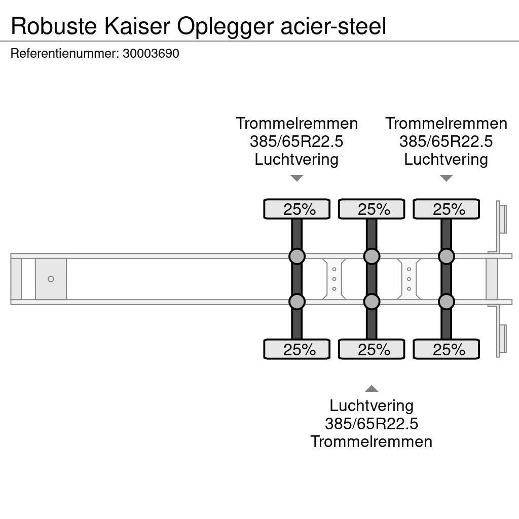 Robuste Kaiser Oplegger acier-steel Valníkové návesy/Návesy sa sklápacím bočnicami