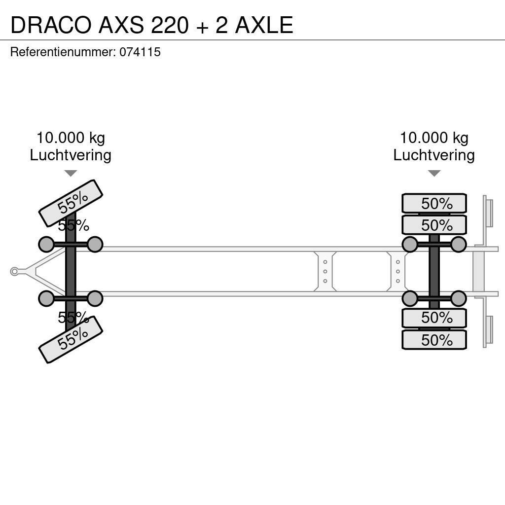 Draco AXS 220 + 2 AXLE Prívesy s bočnou zhrnovacou plachtou