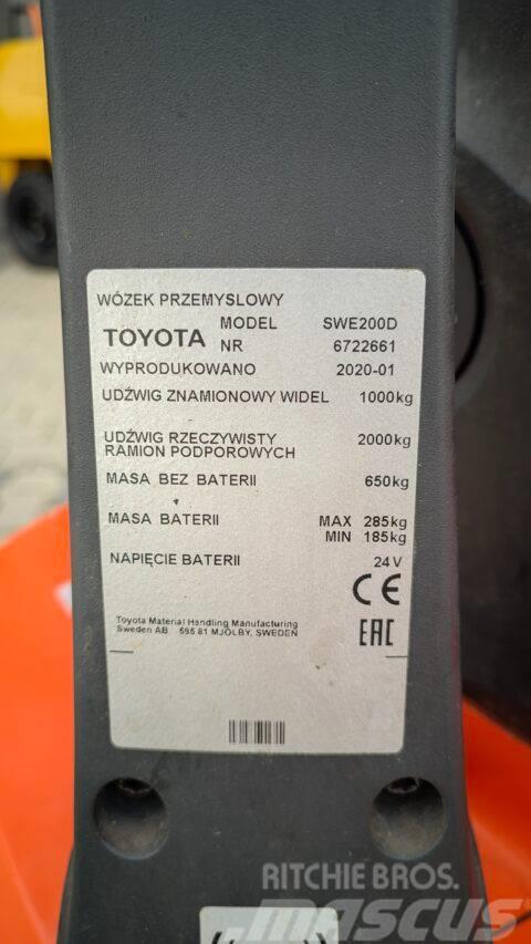 Toyota SWE200D Ručne vedené vysokozdvižné vozíky