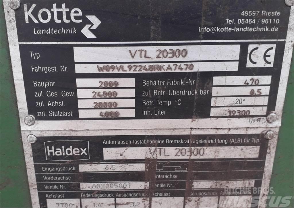 Kotte VTL 20300 Aplikačné cisterny