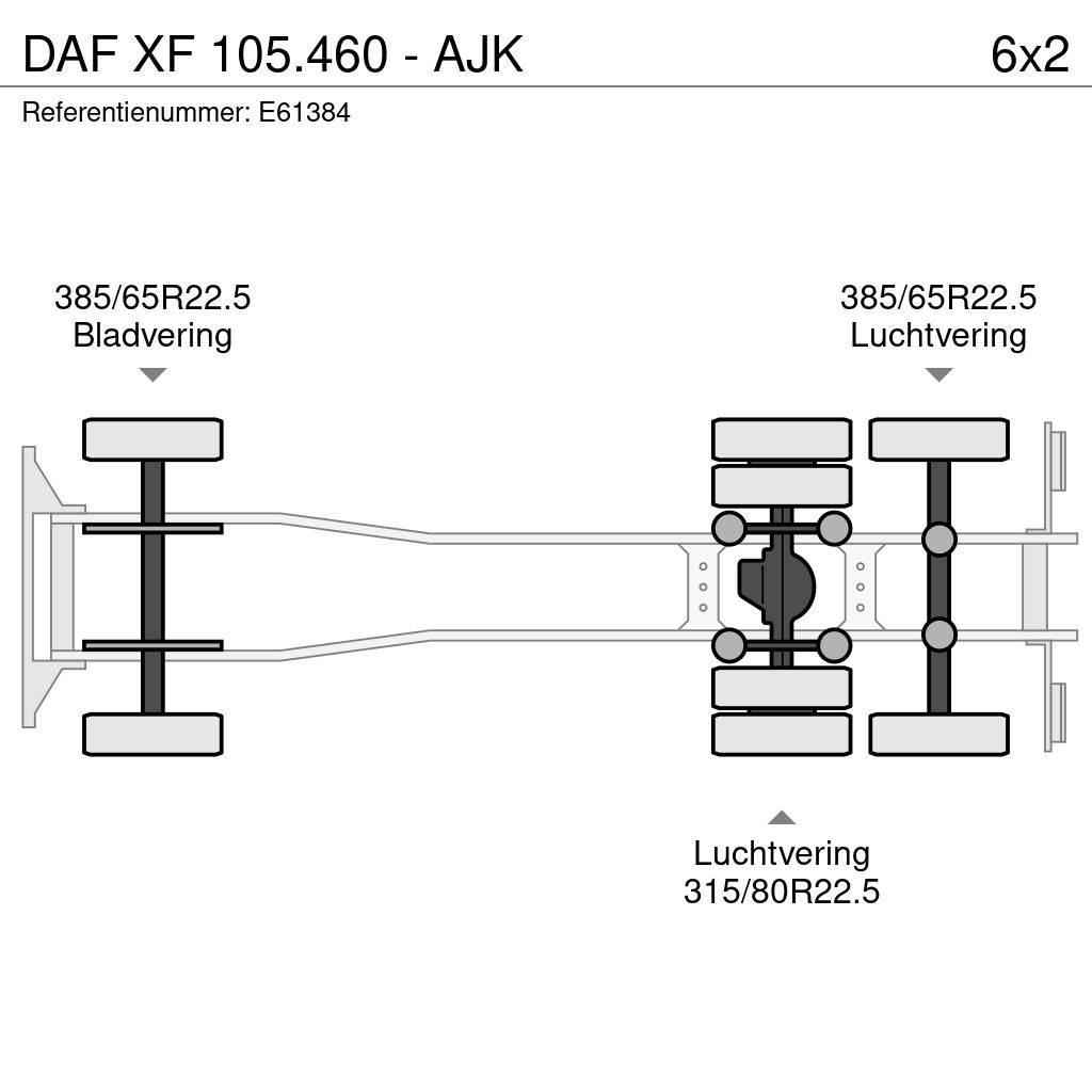 DAF XF 105.460 - AJK Nosiče kontajnerov/Prepravníky kontajnerov