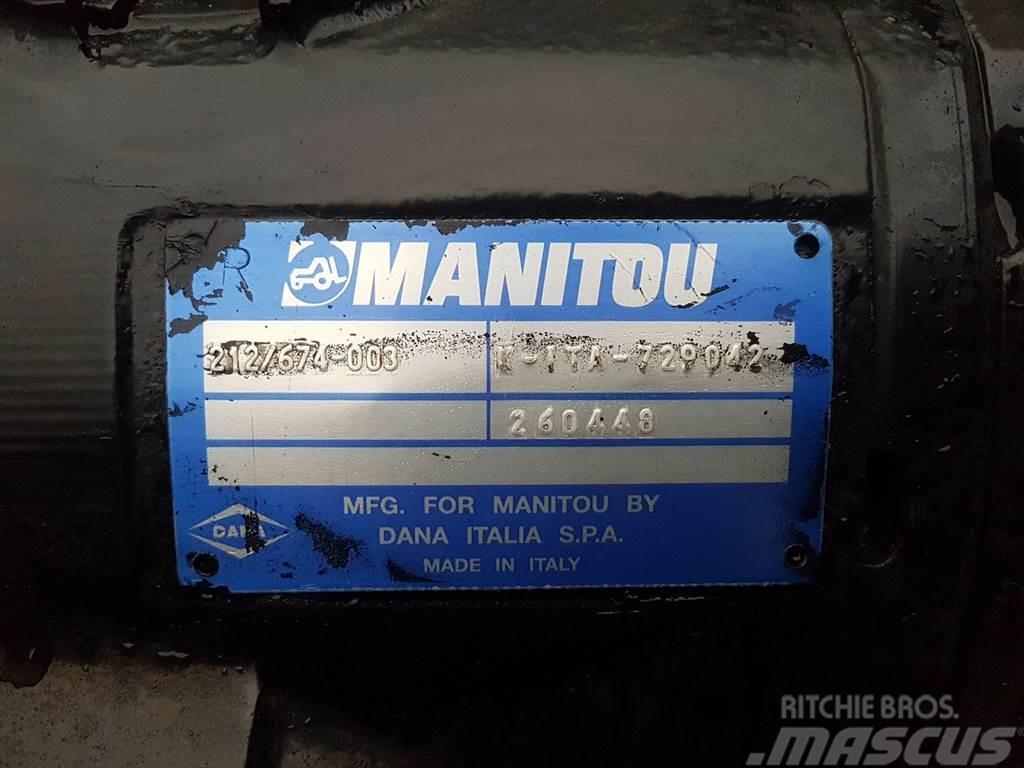 Manitou MT1840-Spicer Dana 212/674-003-Axle/Achse/As Nápravy