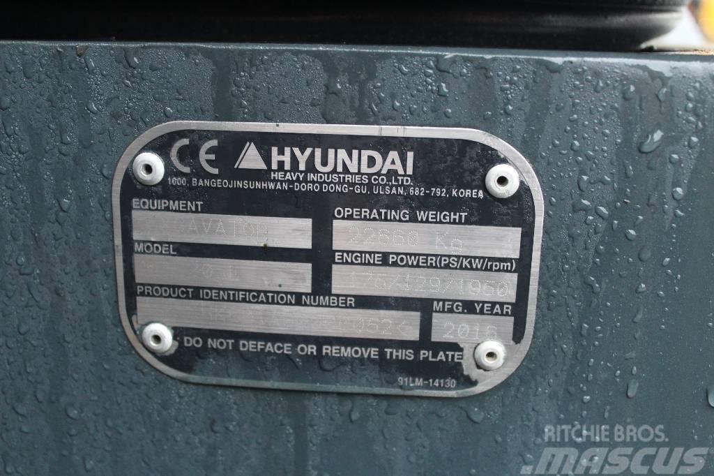 Hyundai HX 220 L / Pyörittäjä, Leica 3D, Rasvari, Lämmitin Pásové rýpadlá