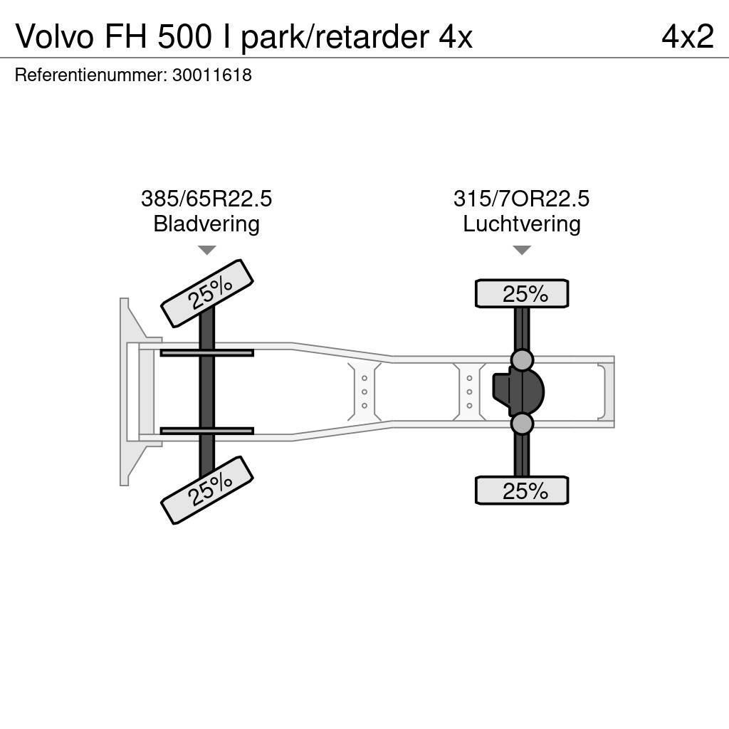 Volvo FH 500 I park/retarder 4x Ťahače