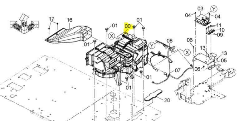 Hitachi ZX130-6 Aircon Unit - 4721889 Motory