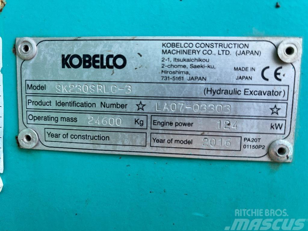 Kobelco SK 230 SR LC-3 Pásové rýpadlá
