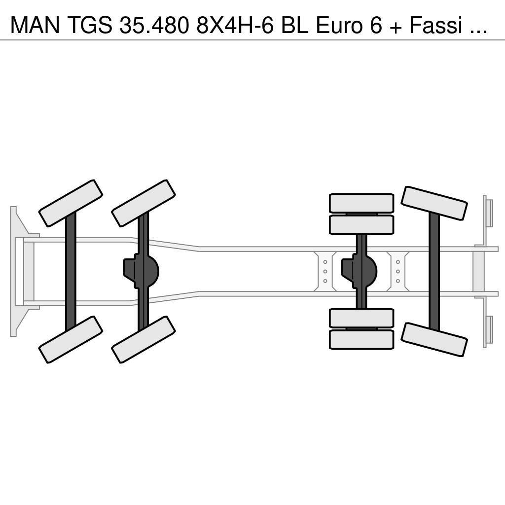 MAN TGS 35.480 8X4H-6 BL Euro 6 + Fassi F1350RA.2.28 + Univerzálne terénne žeriavy