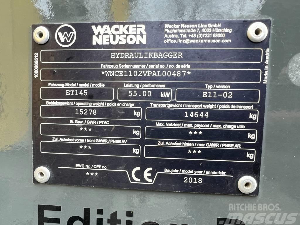 Wacker Neuson ET 145 Pásové rýpadlá